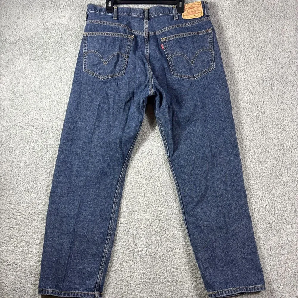Levi's Regular Fit 40x30 Classic Blue Denim Jeans 505 Straight Leg Casual Wear‎